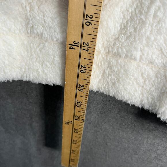 Skechers Womens Jeacket Downtime Sherpa Jacket Egret Size 2XL - Picture 7 of 12